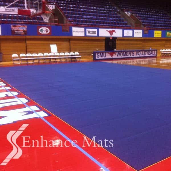 gym-floor-covers-best-protection-SMU-graduation-special-events-custom-color-heavy-duty