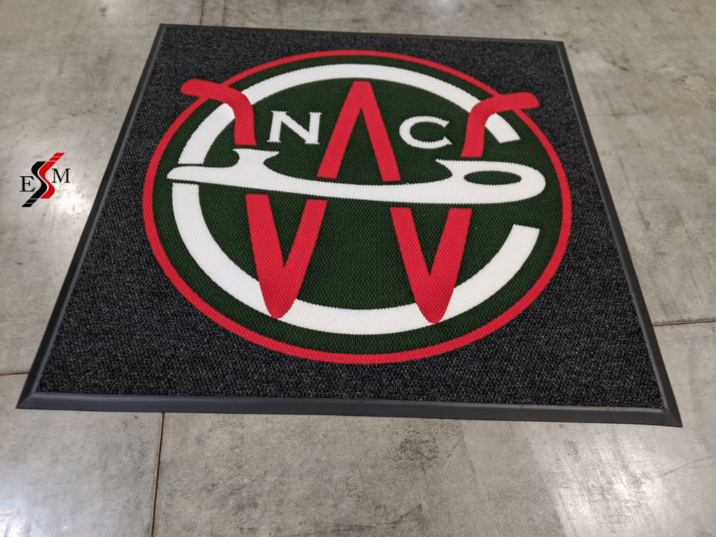 custom skate mats with team logo