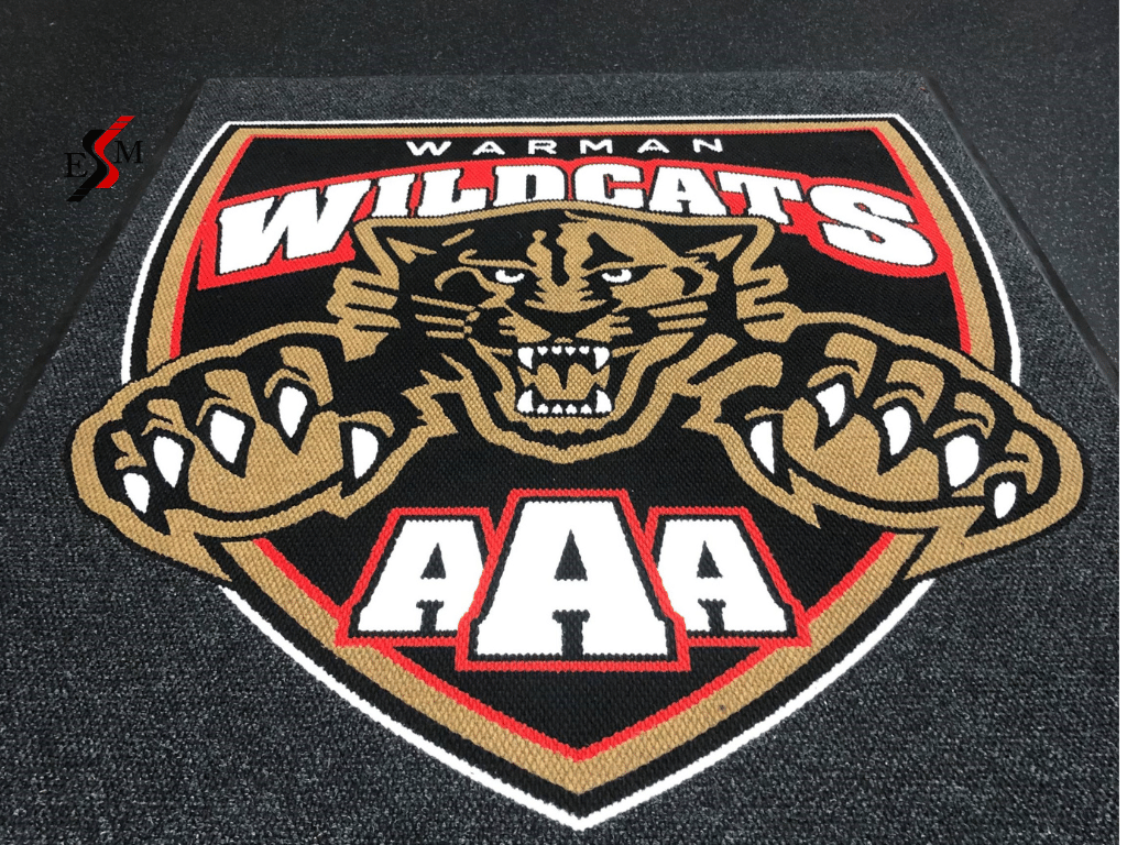 Hockey locker room mats for Warman Wildcats