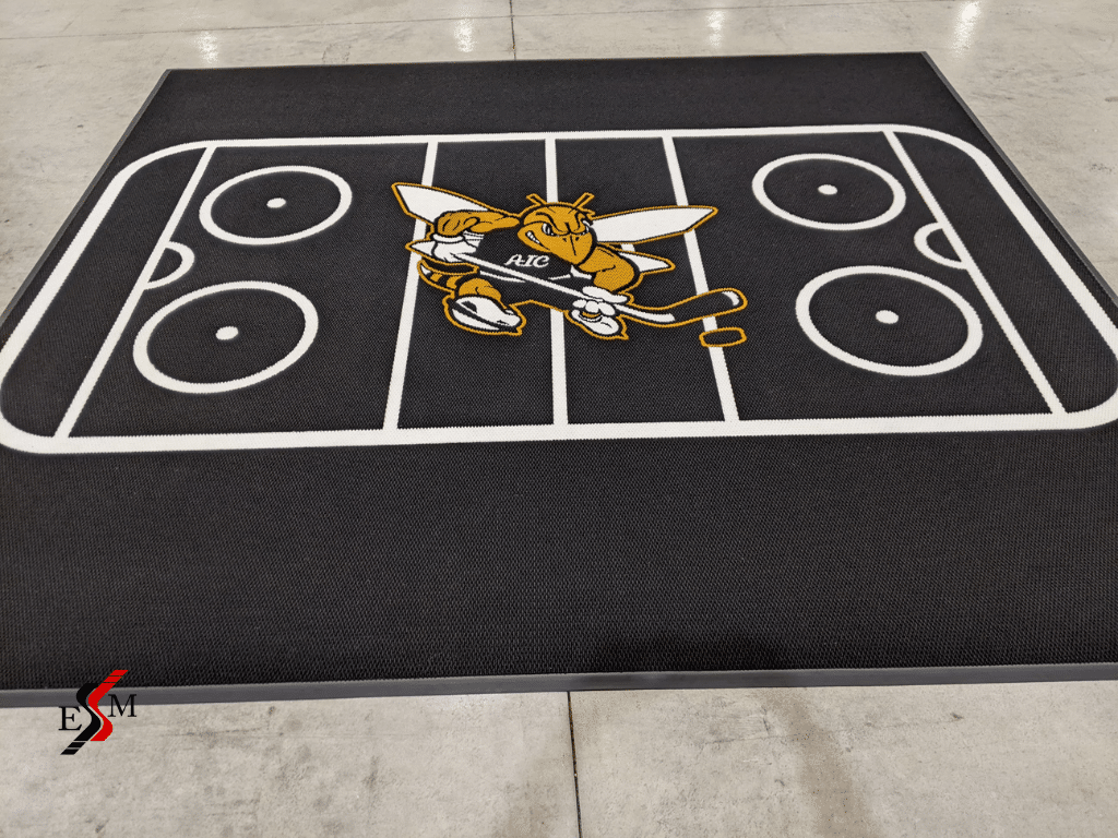 hockey skate mat custom for AIC