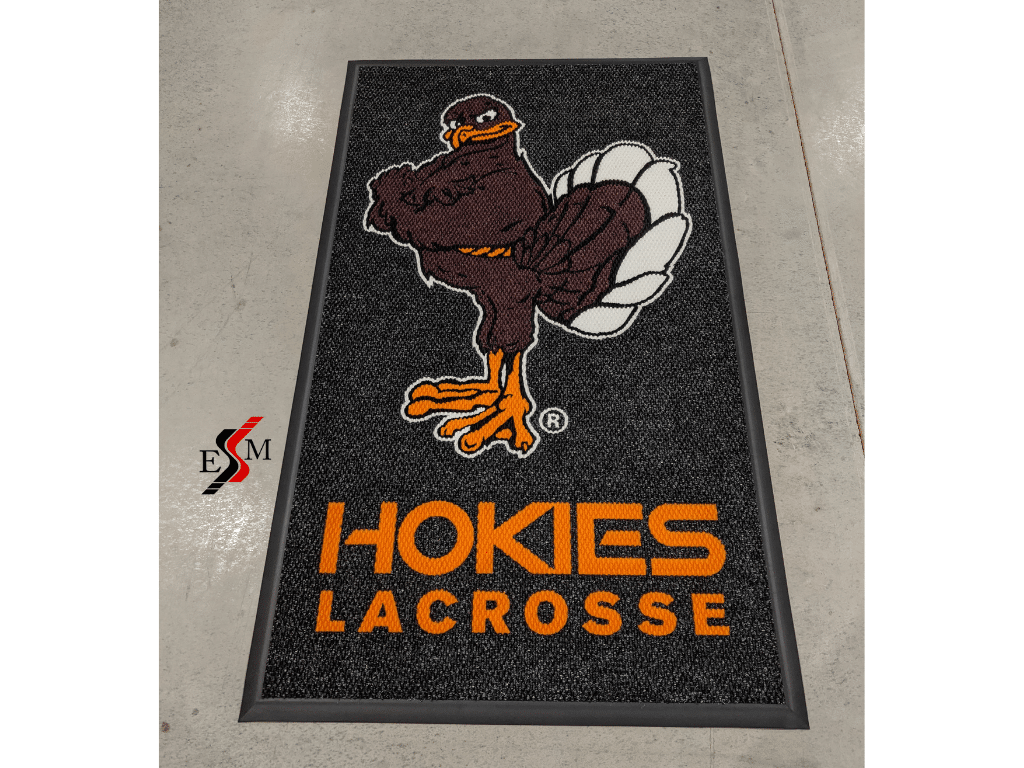 personalized logo mat for lacrosse locker room Hoakies