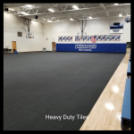 Heavy duty gym floor tiles