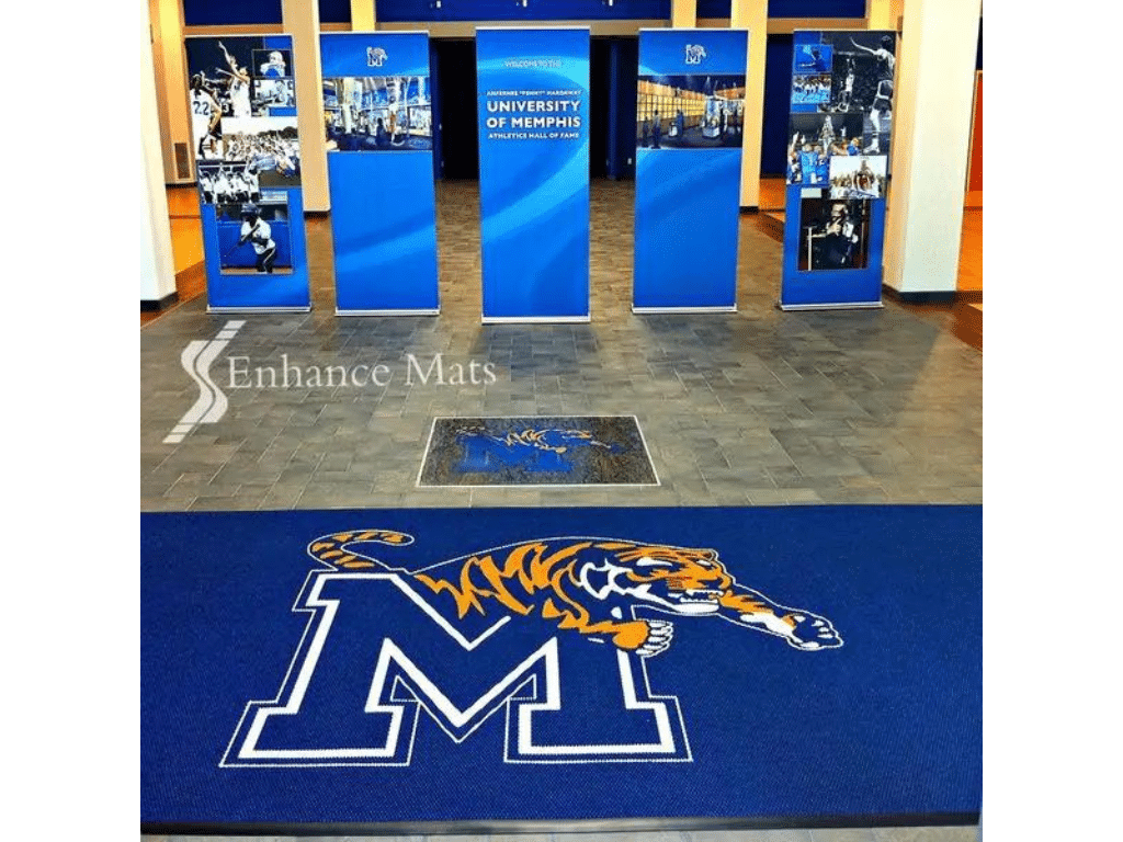 Personalized logo mat for University of Memphis Athletic Hall of Fame