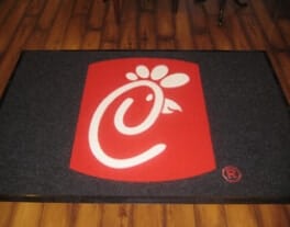 Commercial corporate logo entrance mat