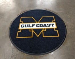 on deck circle mat custom logo