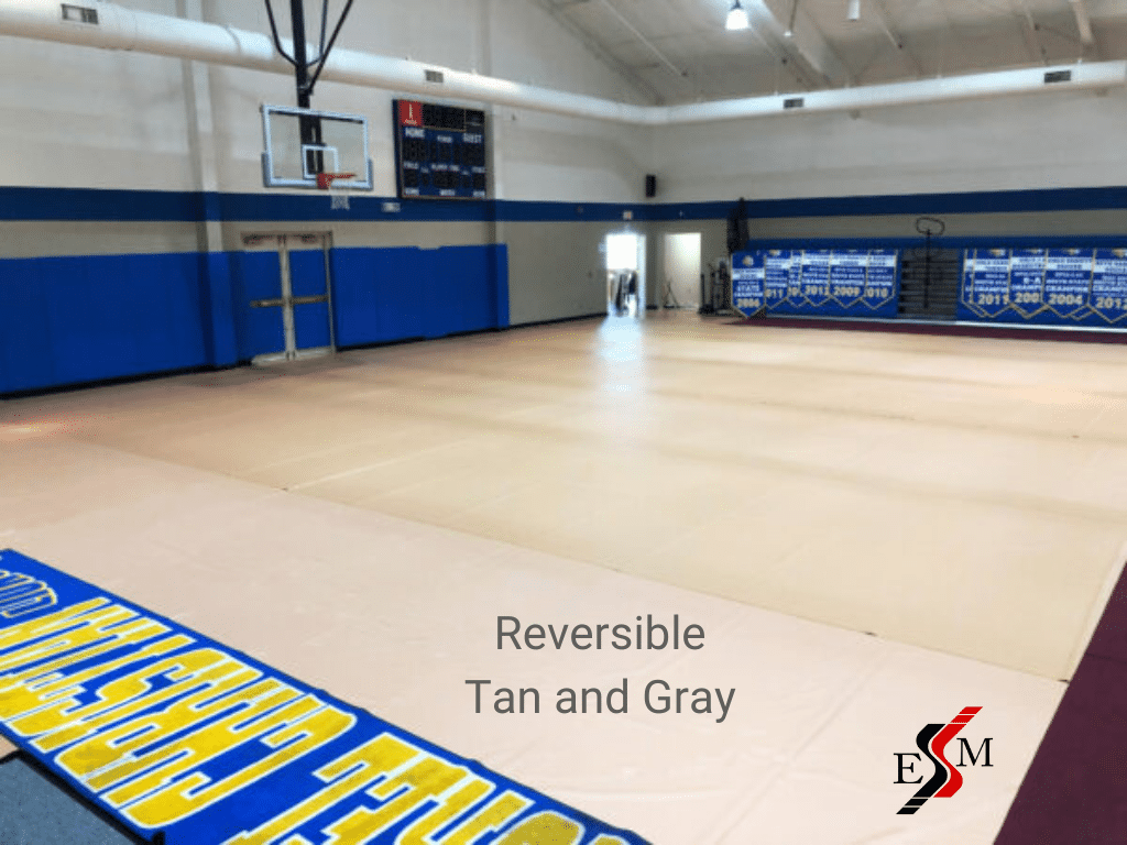 gym floor covering system to protect gym floor