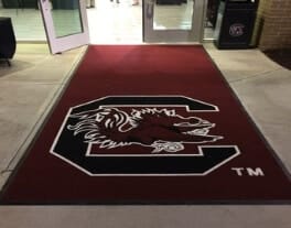 preview gallery Football Clemson entrance custom logo mat welcomes athletes COLLEGIATE LOCKER ROOM INLAID ENHANCE MATS