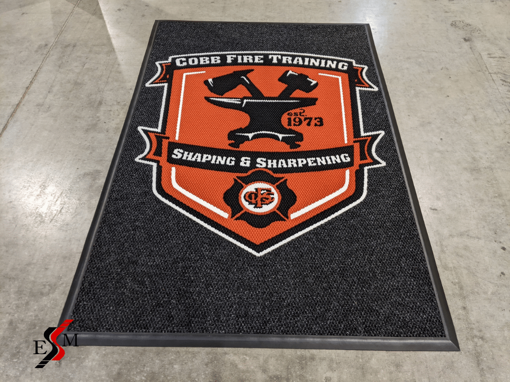 custom floor cover for Cobb Fire Training