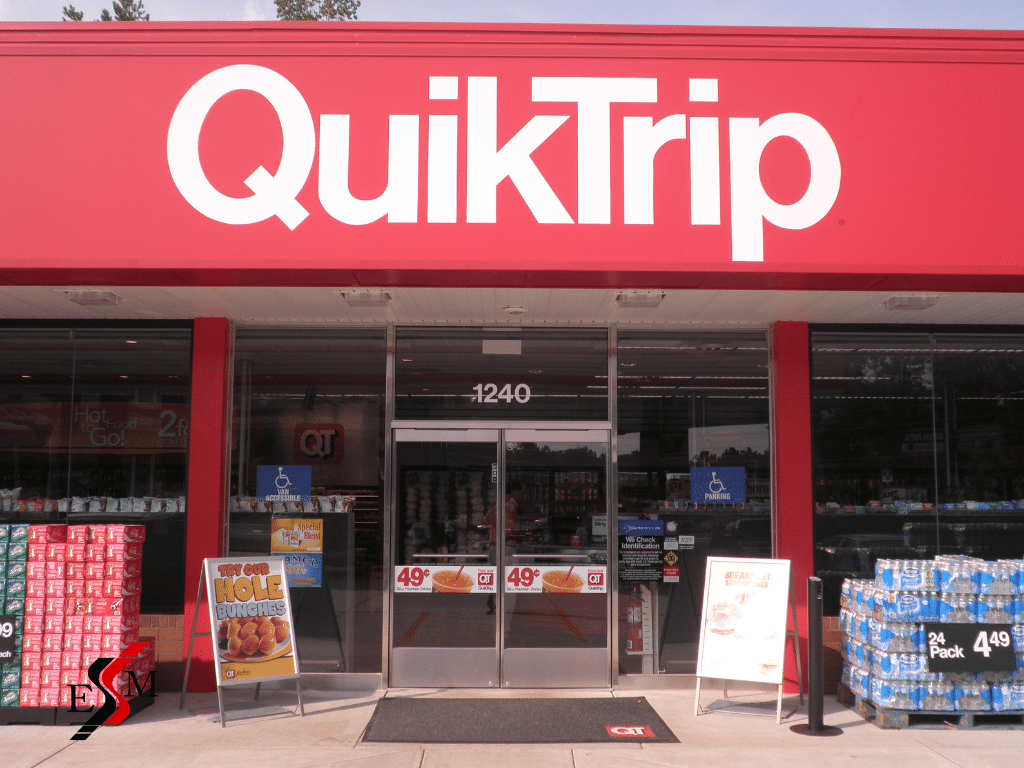 entrance rugs customizable floor mat at QuikTrip outside store