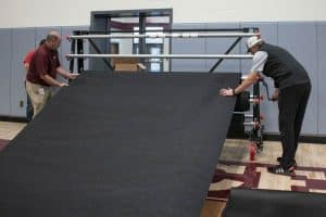 roll floor covers for gym new court armor 8 ft wide roll gym floor covering