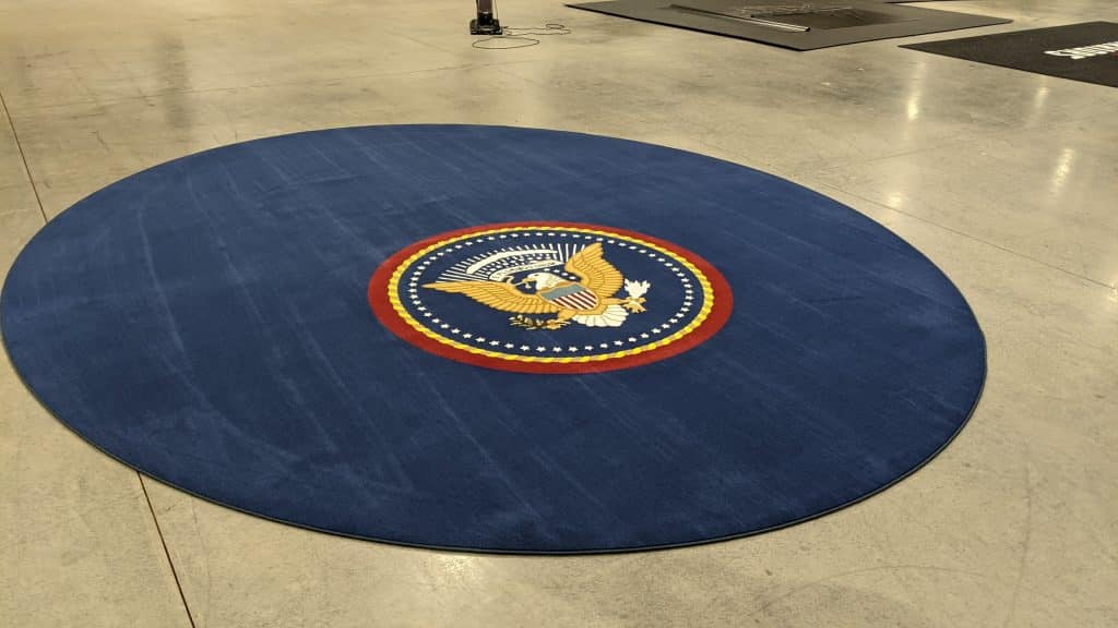 Madame Tussauds Oval Office mat