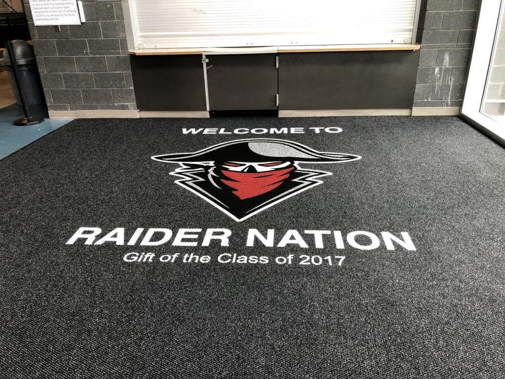 customizable floor mat Raider Nation Class of 2017