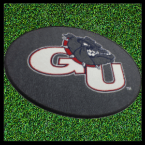 on deck baseball circle with custom logo for Gonzaga University