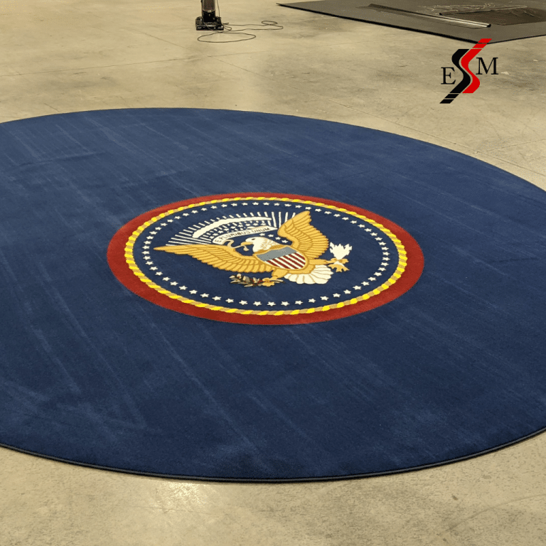 customizable floor mat with patriotic colors